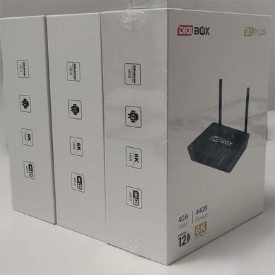 Местные каналы Streaming Services 64 ГБ Телевизионная коробка Bluetooth Cortex A53